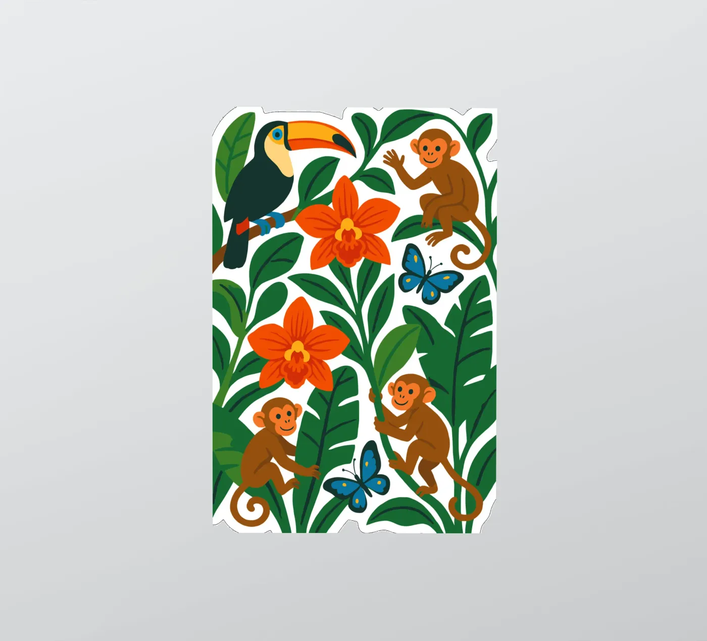 Three Monkeys sticker van My Home Private Design