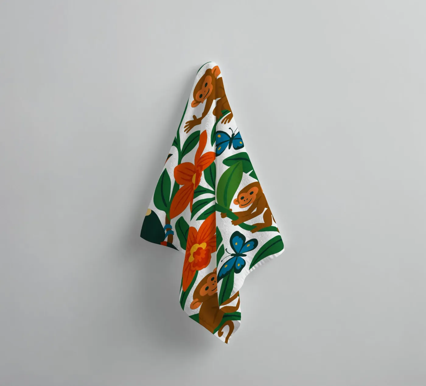 Three Monkeys badhanddoek van My Home Private Design