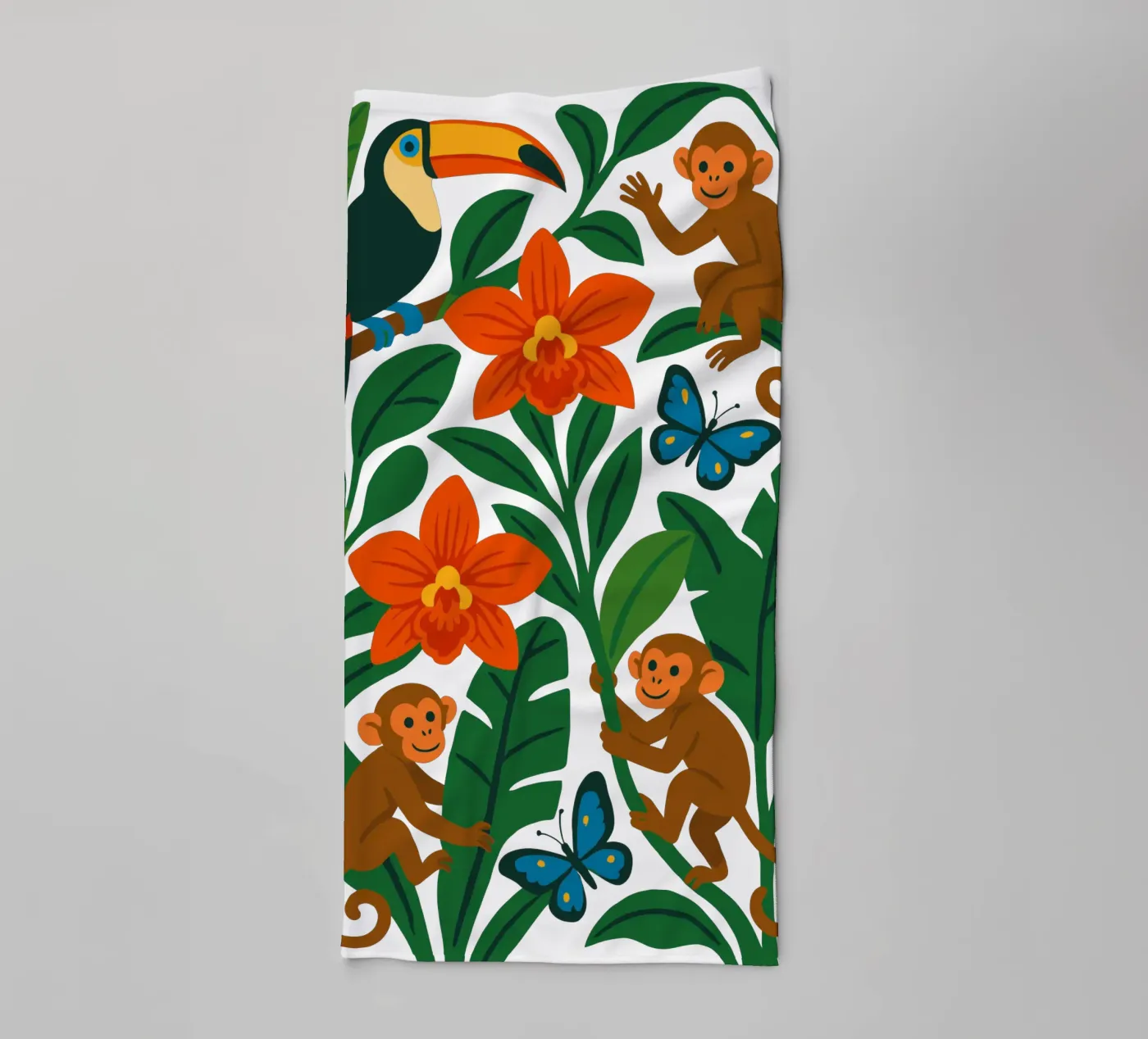 Three Monkeys badhanddoek van My Home Private Design