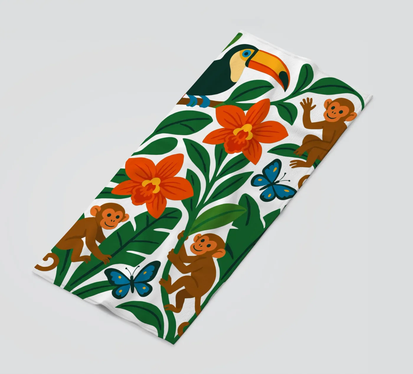 Three Monkeys strandhanddoek van My Home Private Design