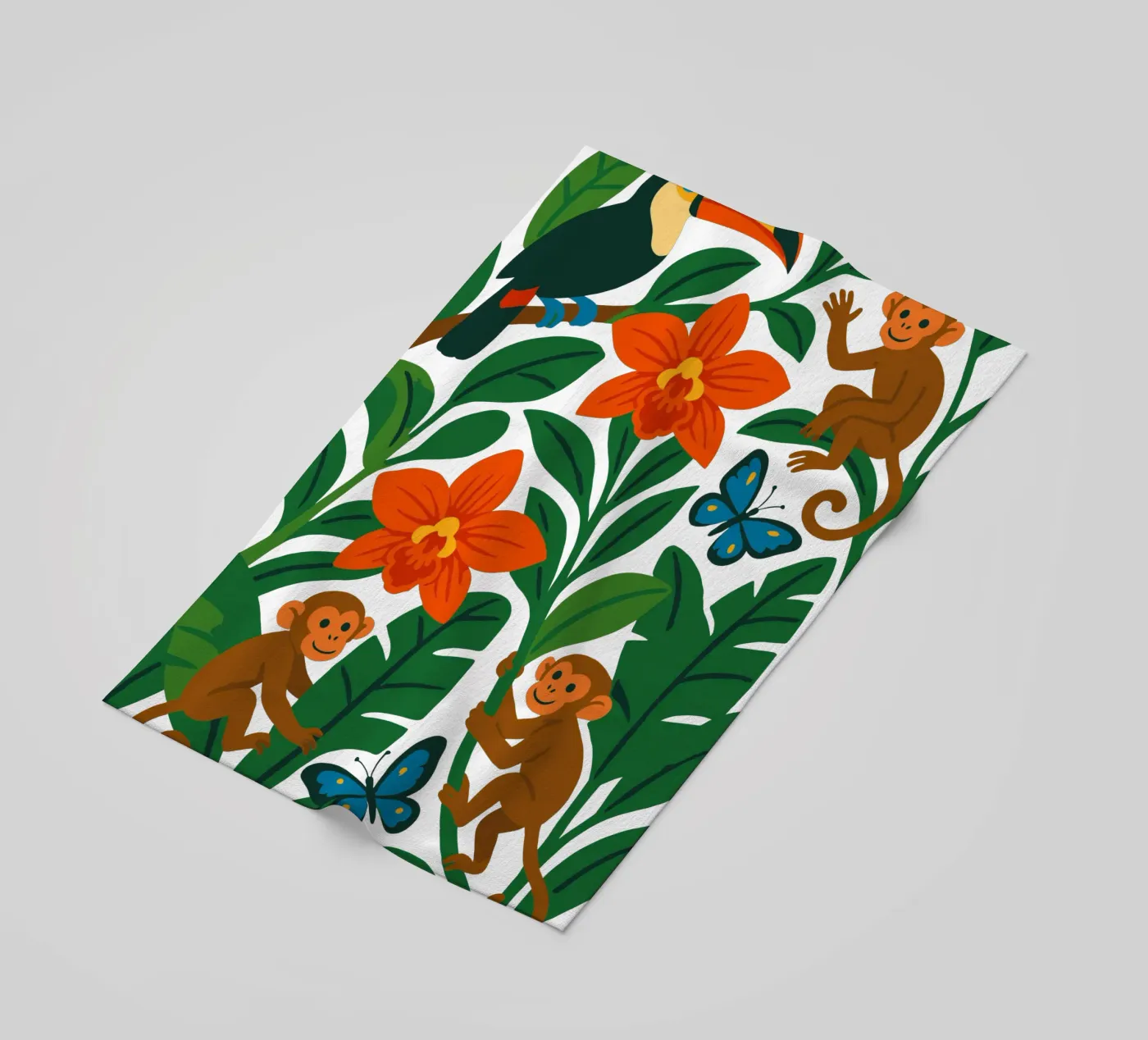 Three Monkeys strandhanddoek van My Home Private Design