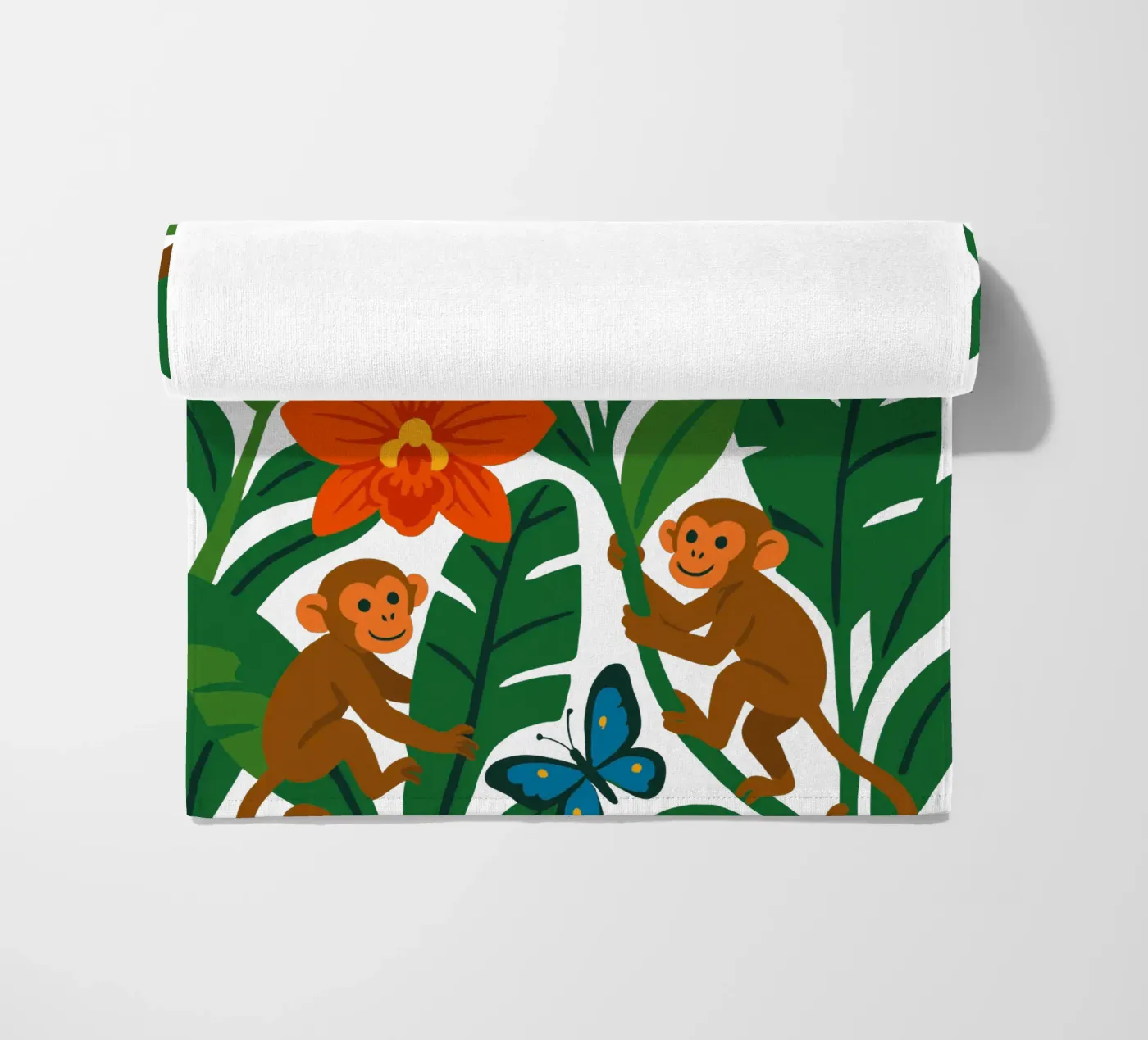 Three Monkeys beach towel by My Home Private Design