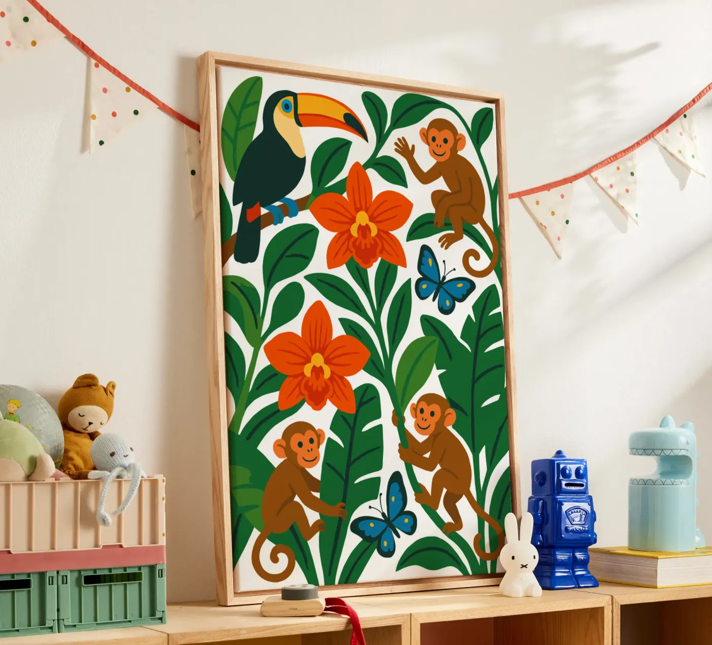 Three Monkeys tela da My Home Private Design