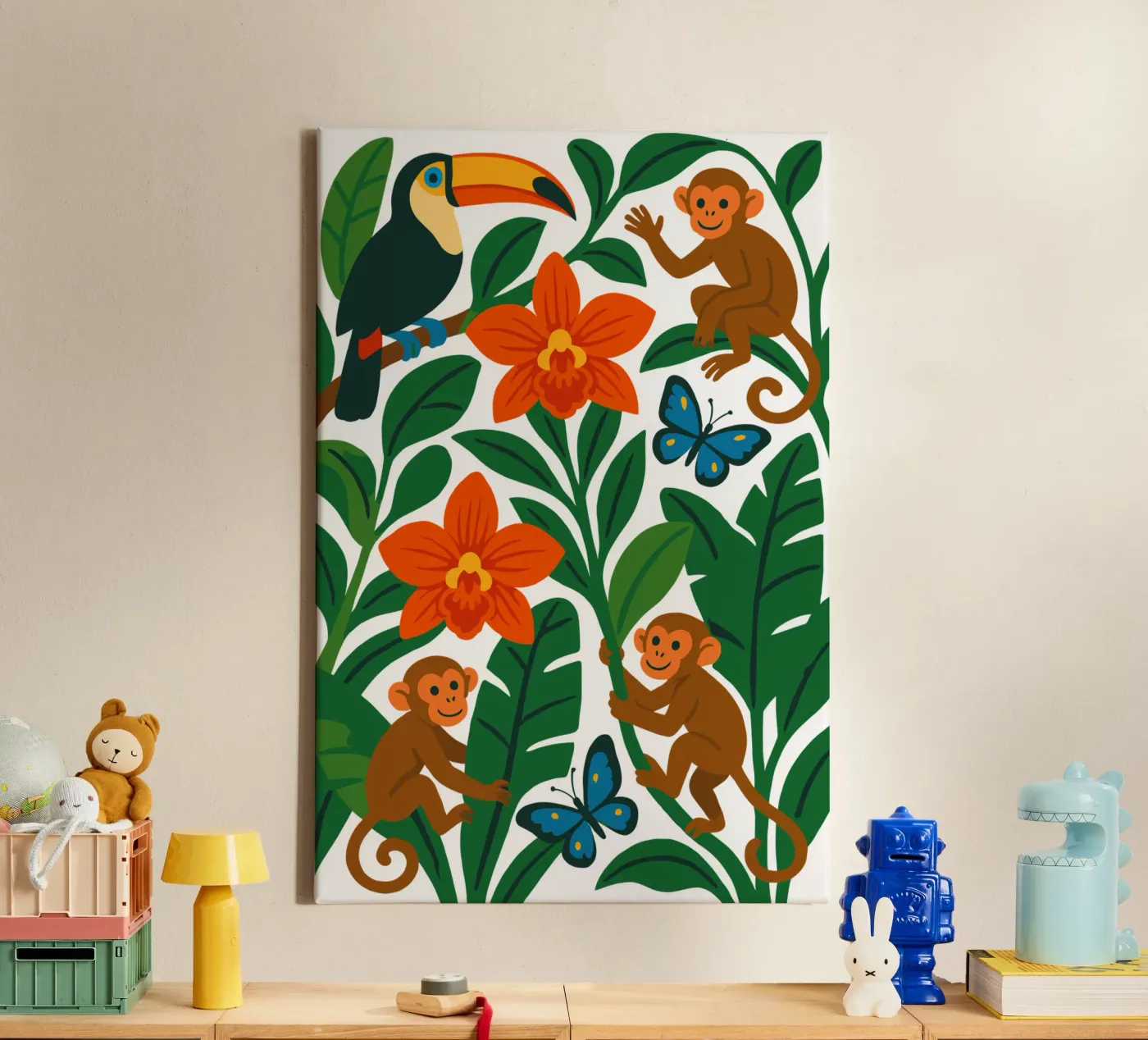 Three Monkeys tela da My Home Private Design