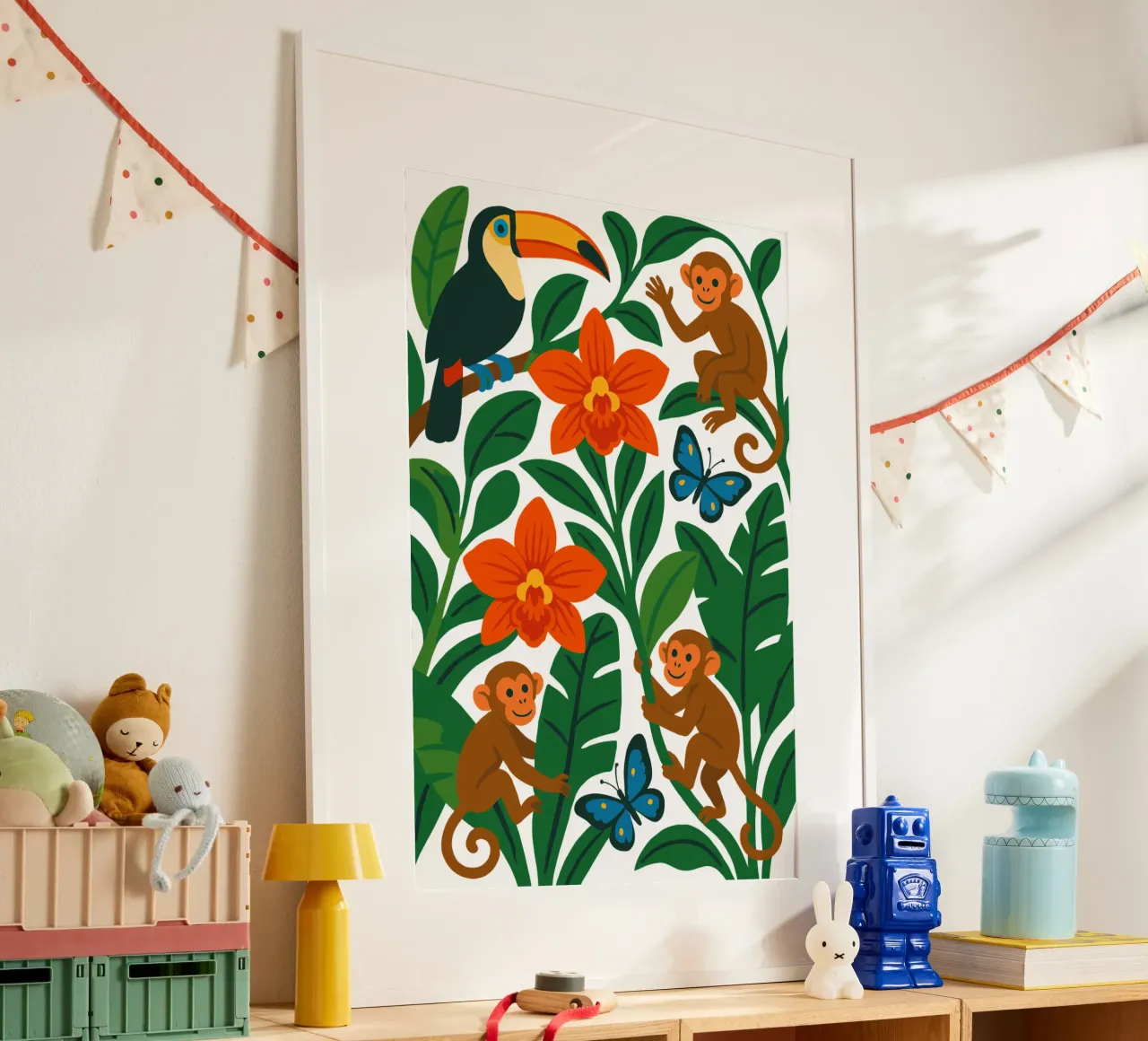 Three Monkeys poster van My Home Private Design