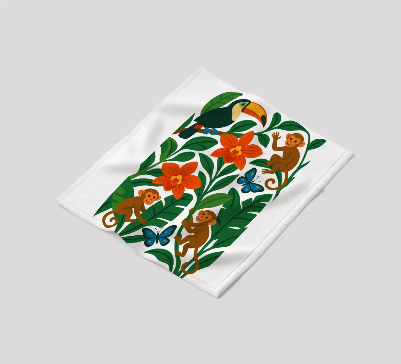 Three Monkeys coperta in pile da My Home Private Design