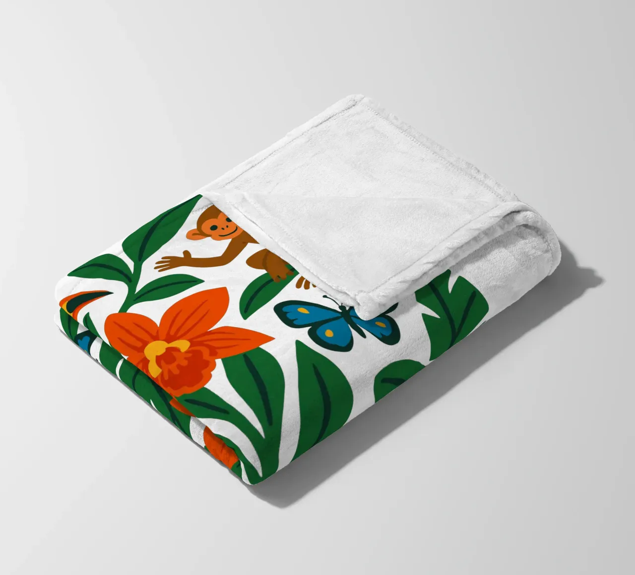 Three Monkeys coperta in pile da My Home Private Design