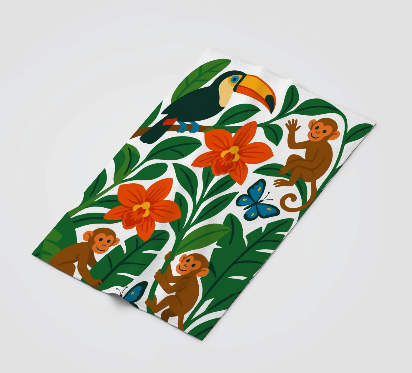 Three Monkeys Fleecedecke von My Home Private Design