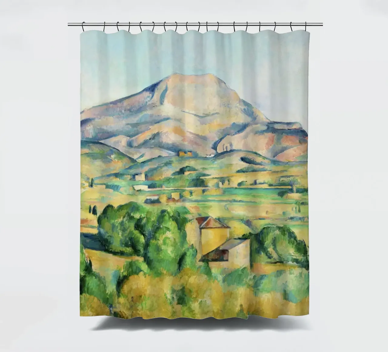 Mont Sainte-Victoire by Paul Cézanne - shower curtain by Venus Art