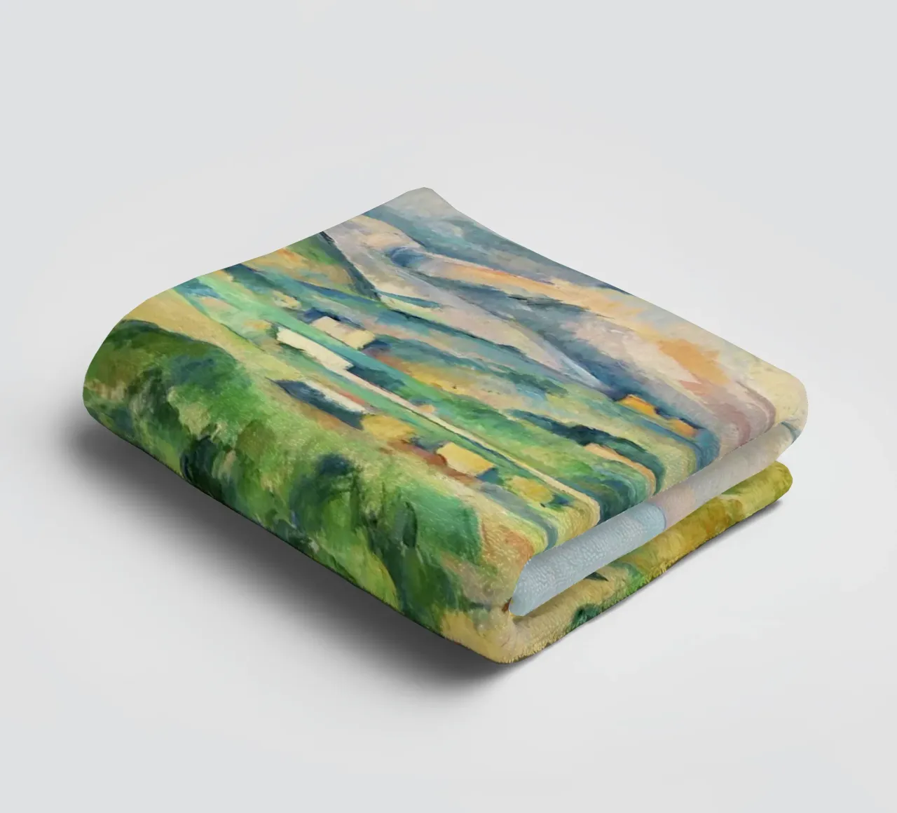 Mont Sainte-Victoire di Paul Cézanne - asciugamano da bagno da Venus Art