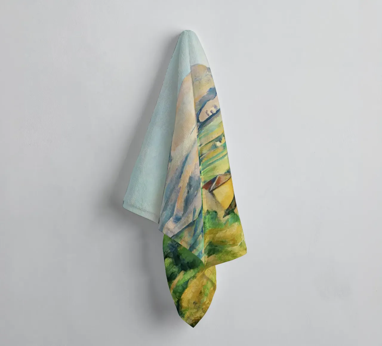 Mont Sainte-Victoire di Paul Cézanne - asciugamano da bagno da Venus Art