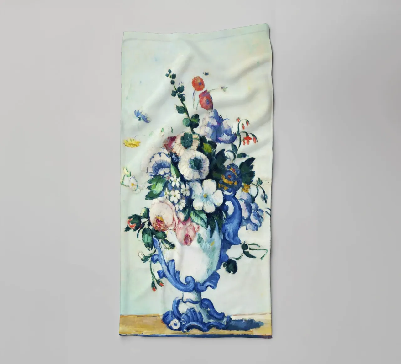 Vaso rococò (1876) di Paul Cézanne asciugamano da bagno da Venus Art
