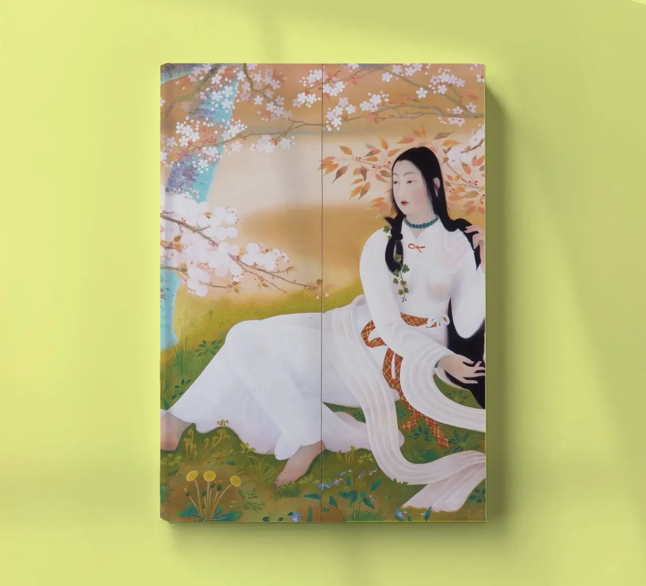 Princess Konohanasakuya by Domoto Insho – Japanese Art Print notebook by Classic Art Prints