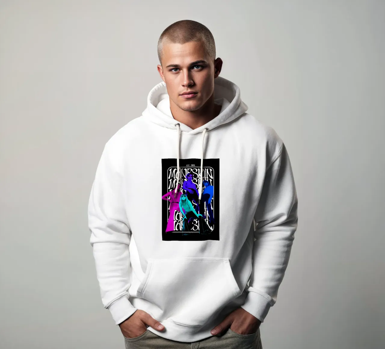 Maneskin Music Gig Concert Poster Decor hoodie by DGUnder