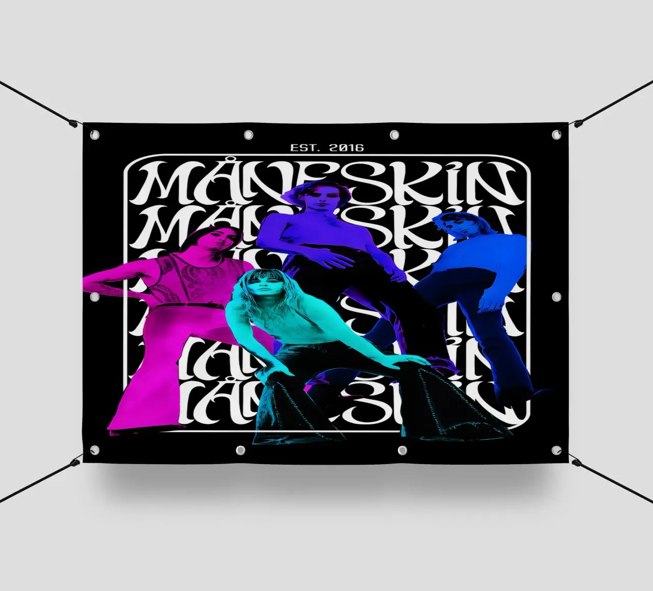 Maneskin Music Gig Concert Poster Decor pvc cover by DGUnder