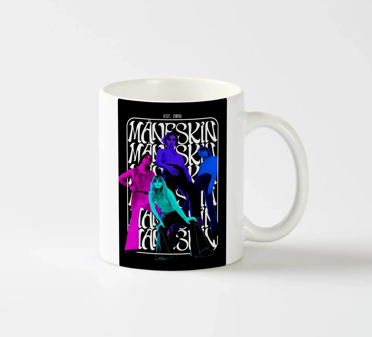 Maneskin Music Gig Concert Poster Decor ceramic mug by DGUnder