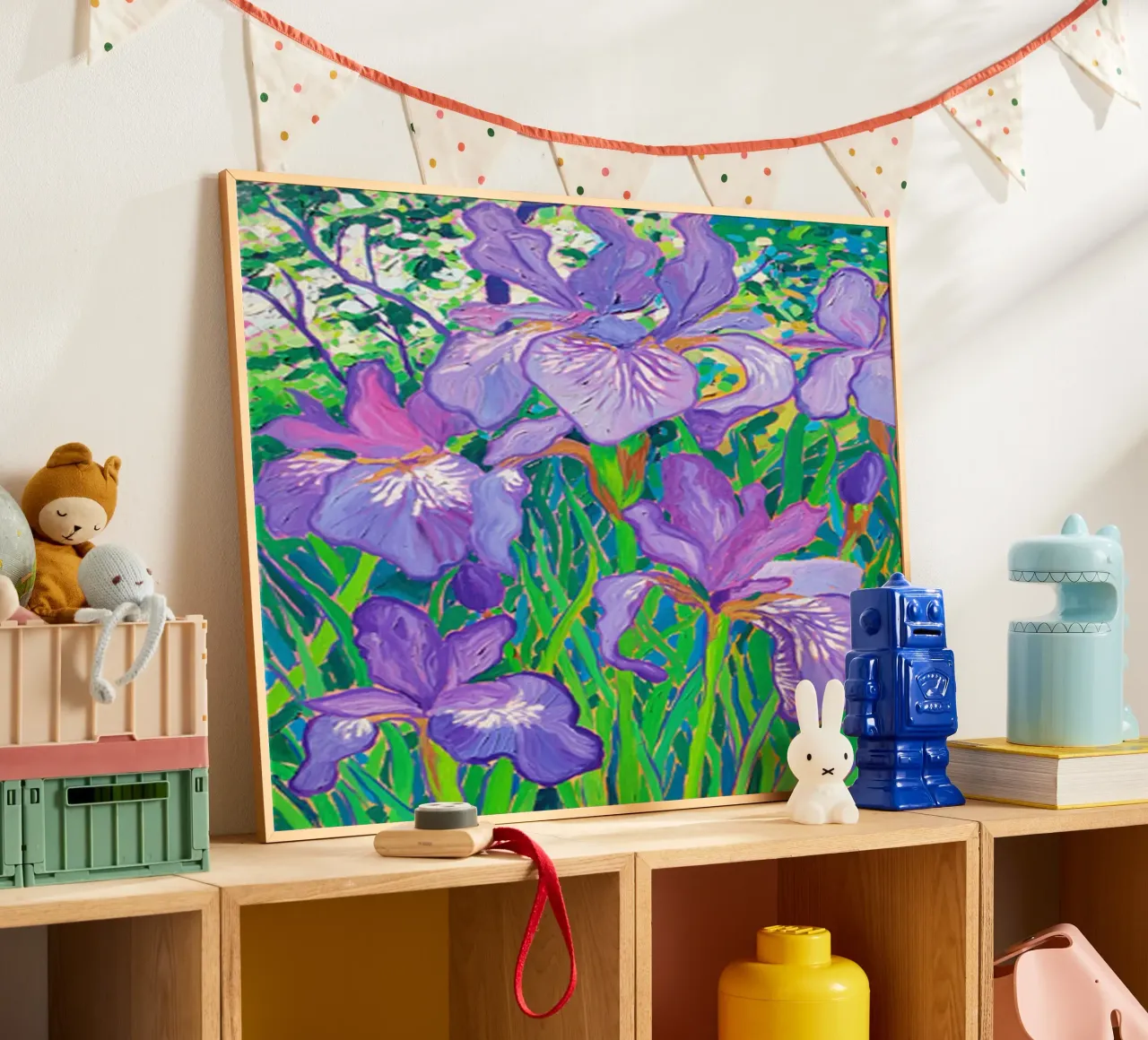 Iris dansant dans la lumière du printemps hahnemühle de ValerieArt