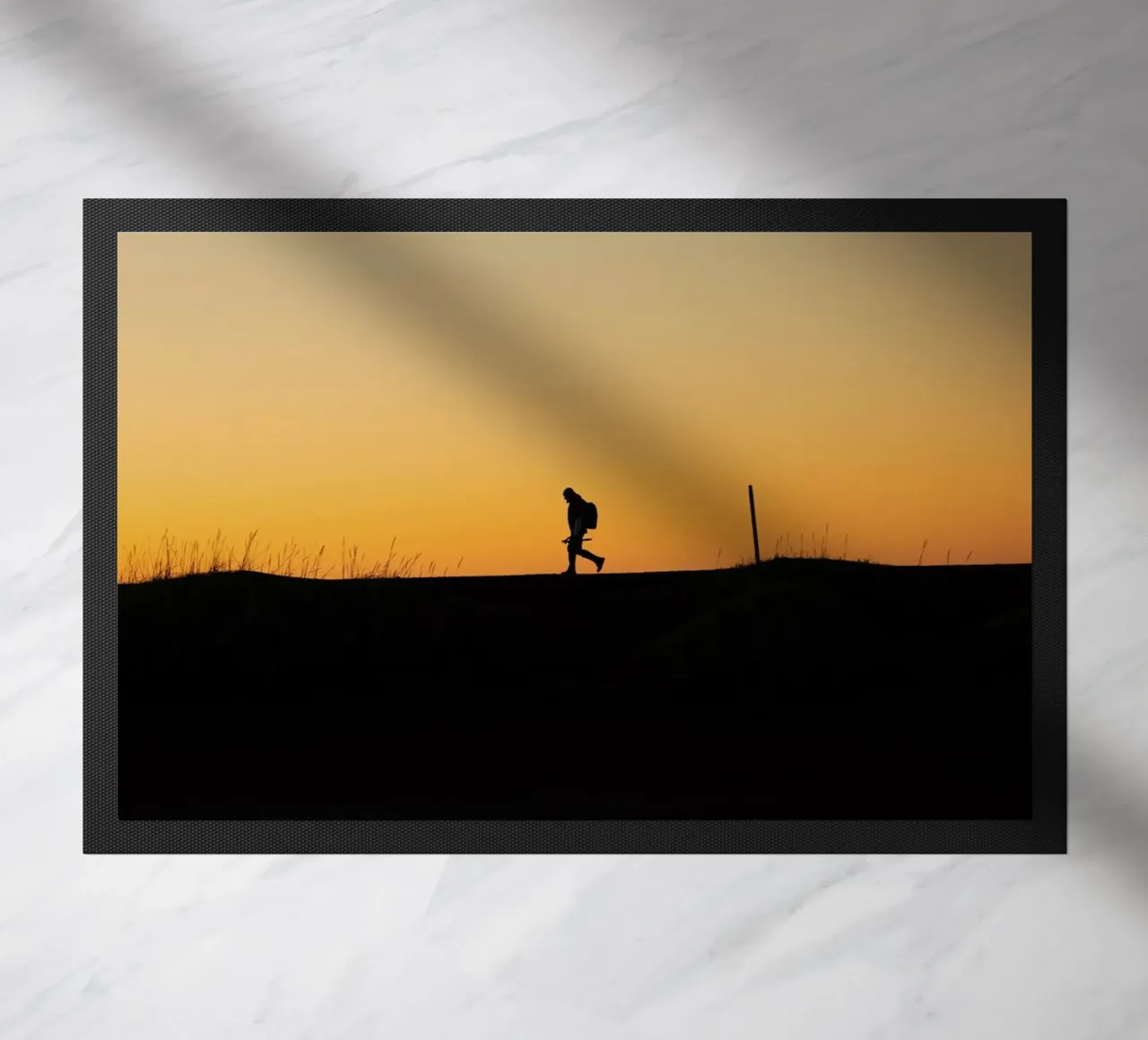 sunset sky doormat by Earthly Visions