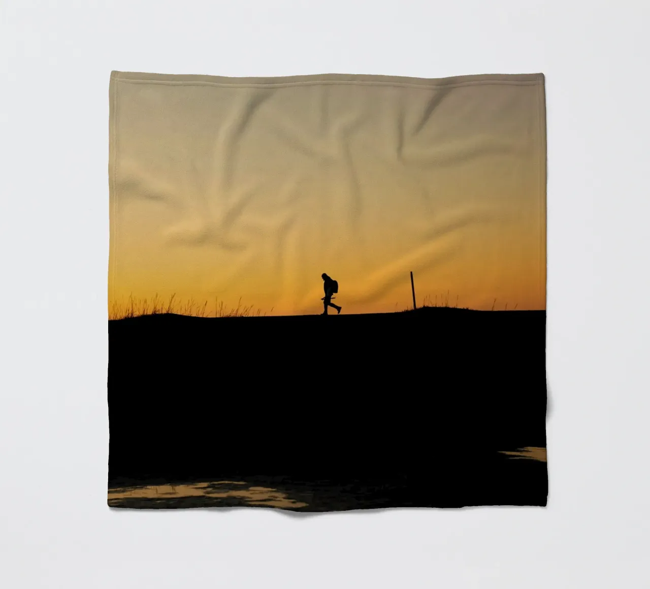 Sonnenuntergangshimmel Fleecedecke von Earthly Visions