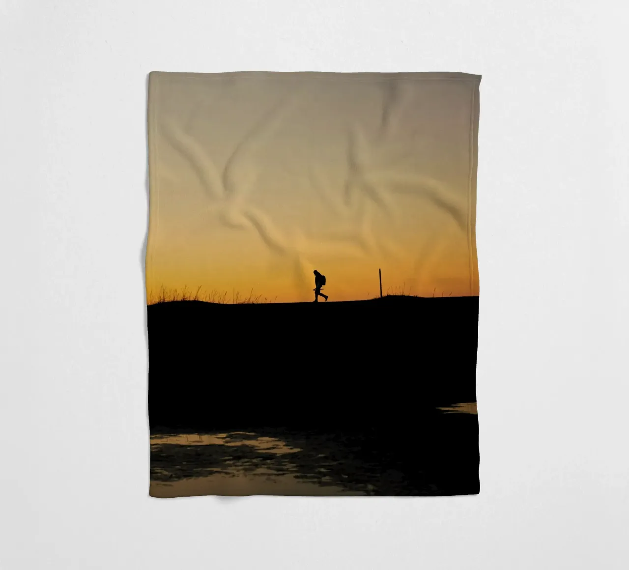 Sonnenuntergangshimmel Fleecedecke von Earthly Visions