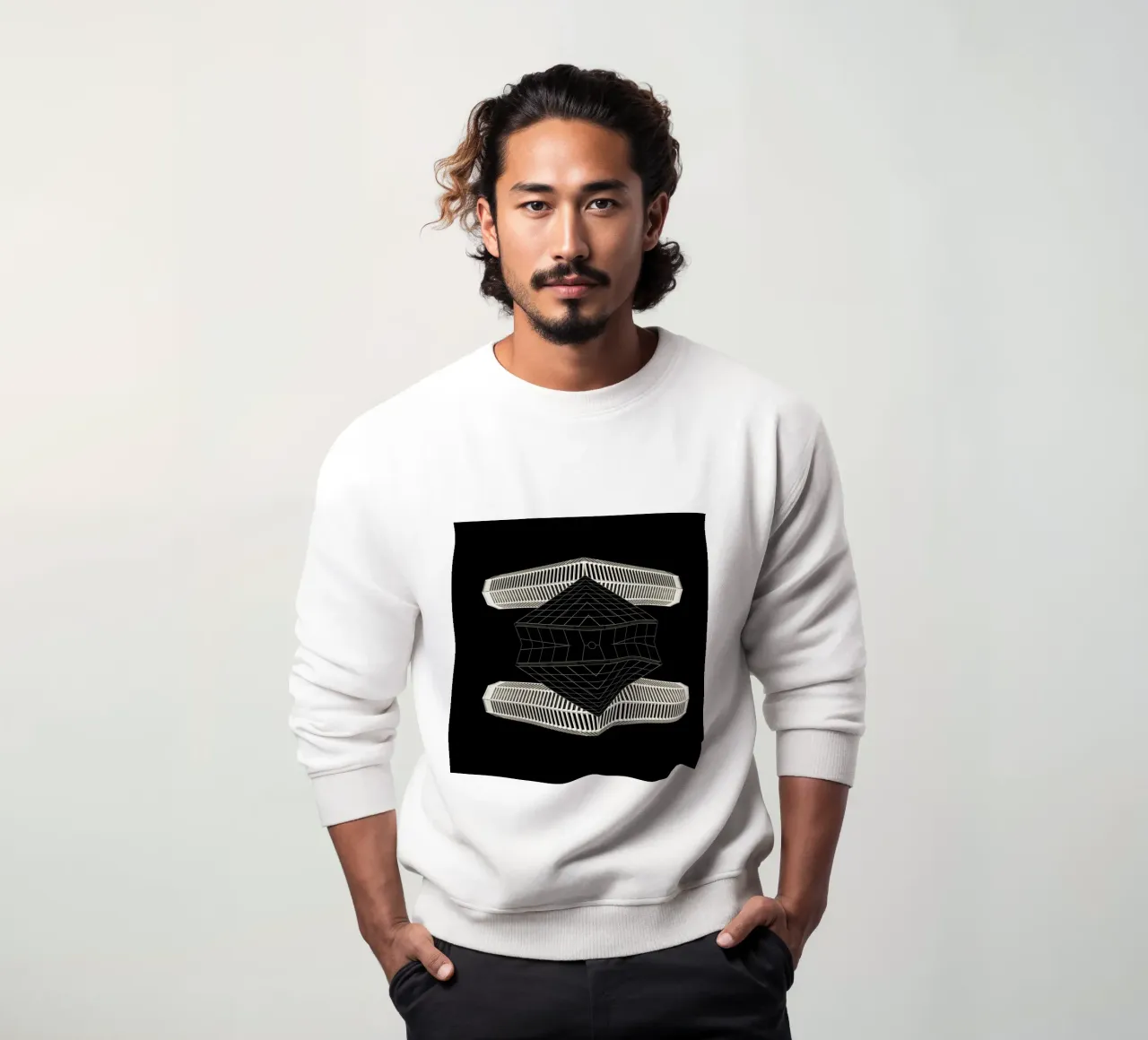 simetría arquitectónica sudadera de Earthly Visions