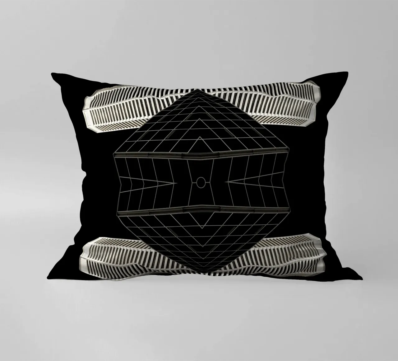 architecture symmetry decorative cushion by Earthly Visions