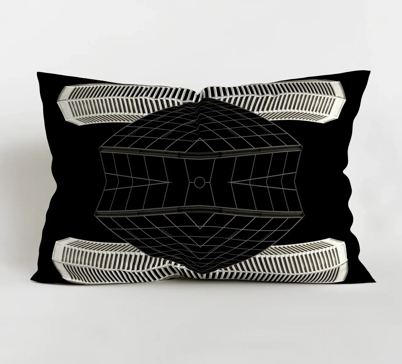 architecture symmetry decorative cushion by Earthly Visions