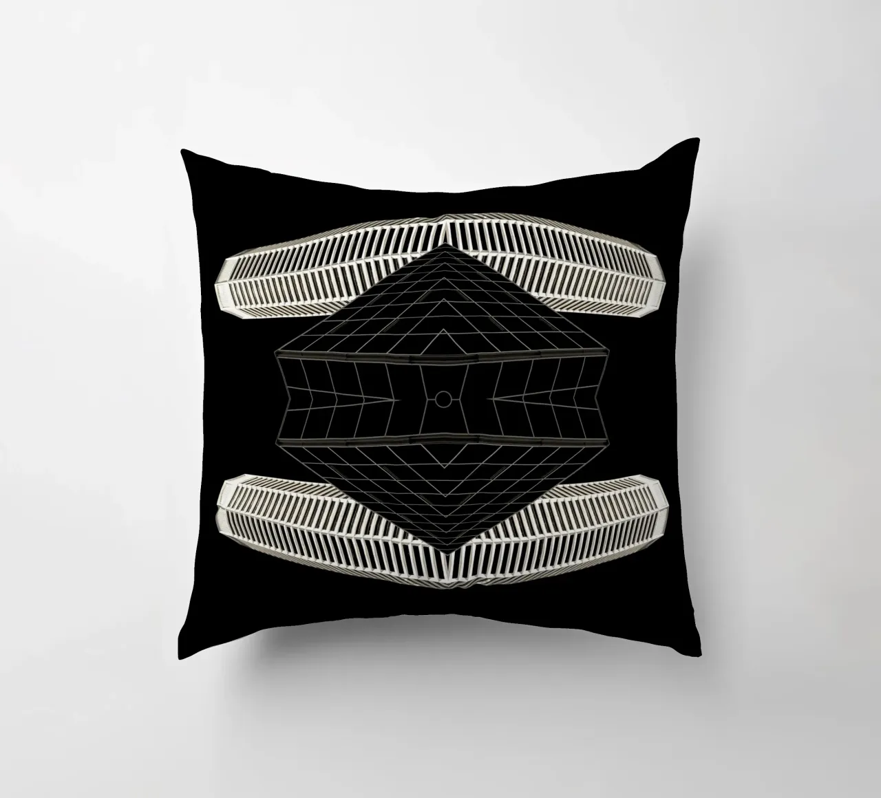 architecture symmetry decorative cushion by Earthly Visions