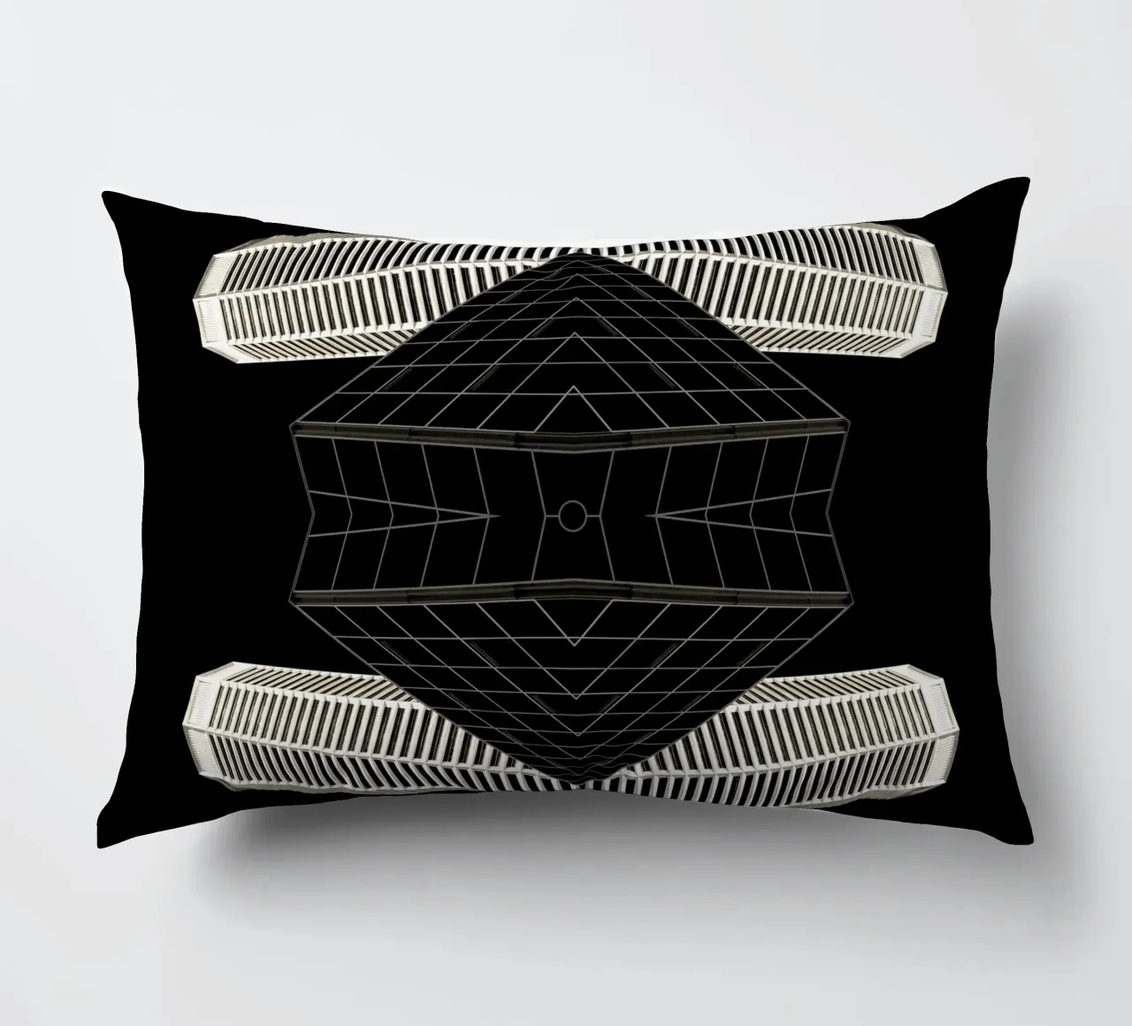 architecture symmetry decorative cushion by Earthly Visions