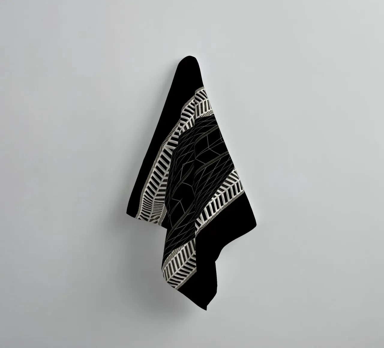 architecture symmetry towel by Earthly Visions