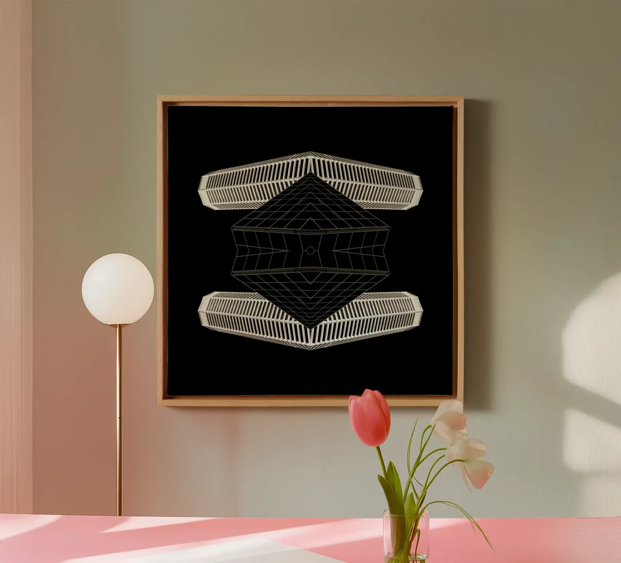 architecture symmetry canvas by Earthly Visions