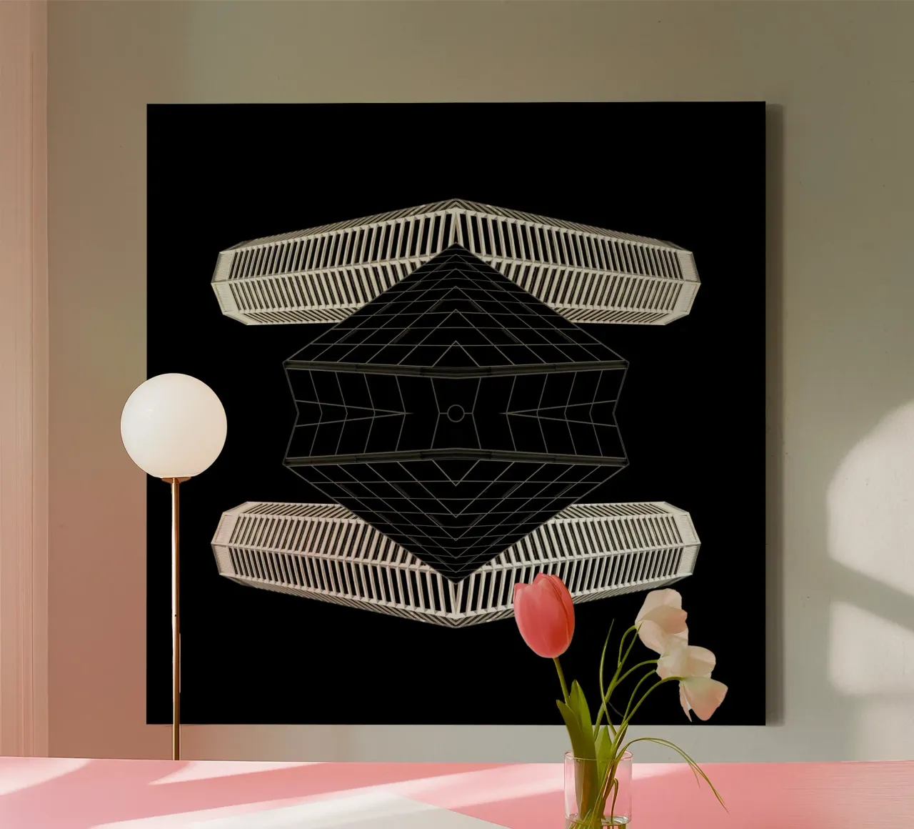 architecture symmetry canvas by Earthly Visions