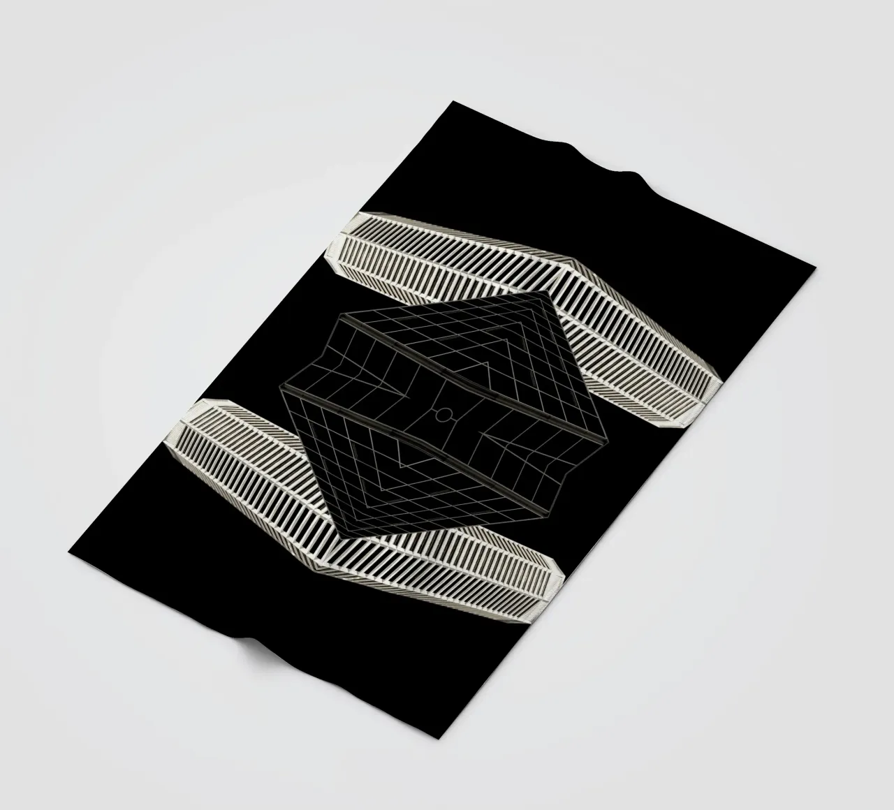 architecture symmetry fleece blanket by Earthly Visions