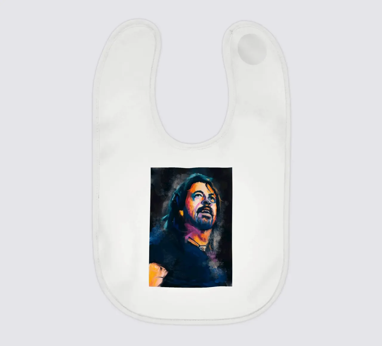 Dave Grohl abstract colorful pop art bavaglino da Lembayung art