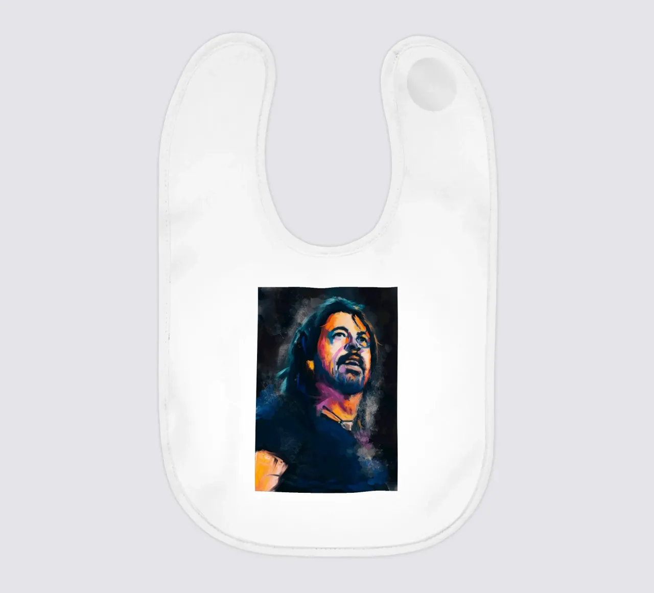 Dave Grohl abstract colorful pop art bavaglino da Lembayung art
