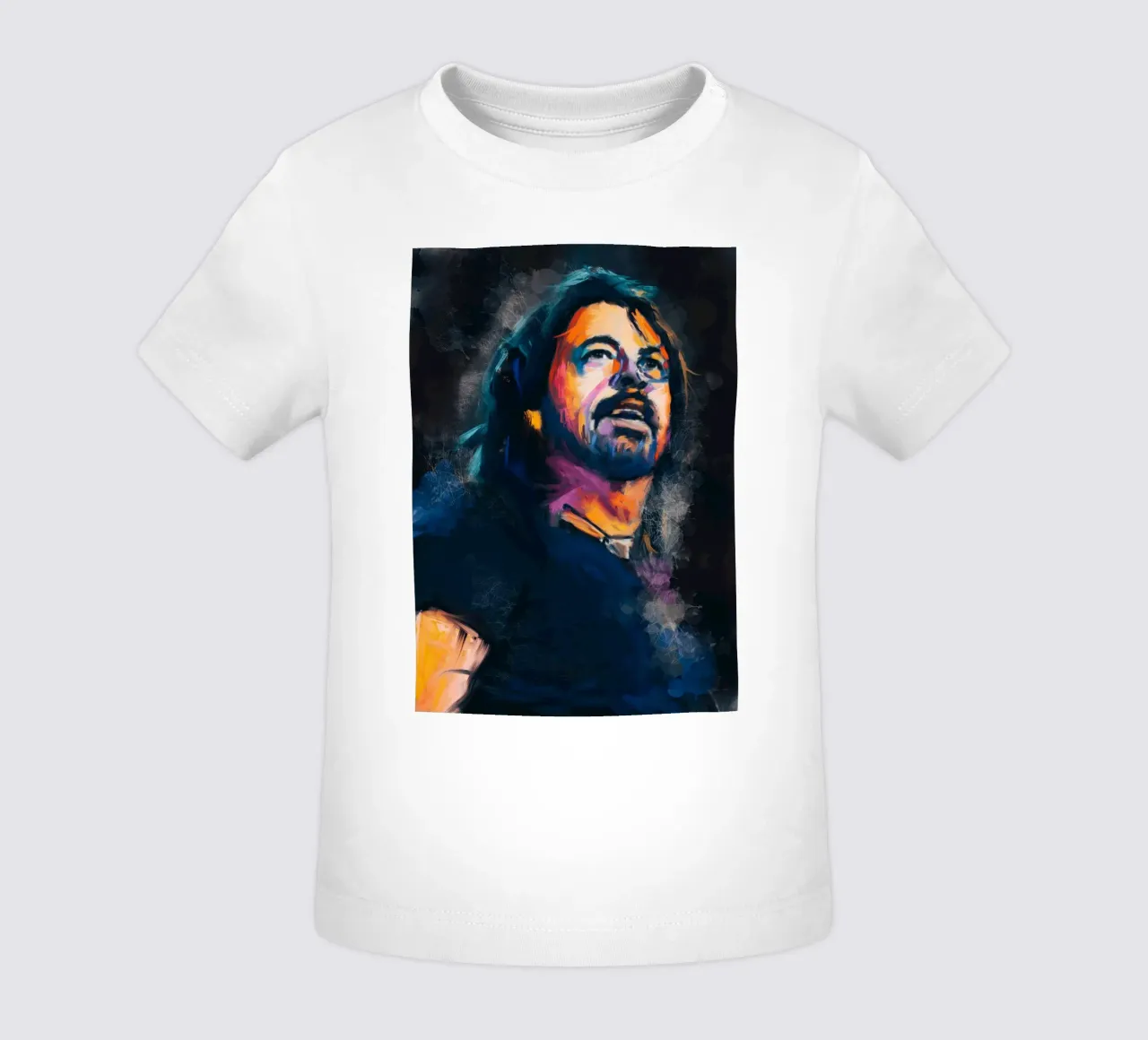 Dave Grohl abstract colorful pop art maglietta neonato da Lembayung art