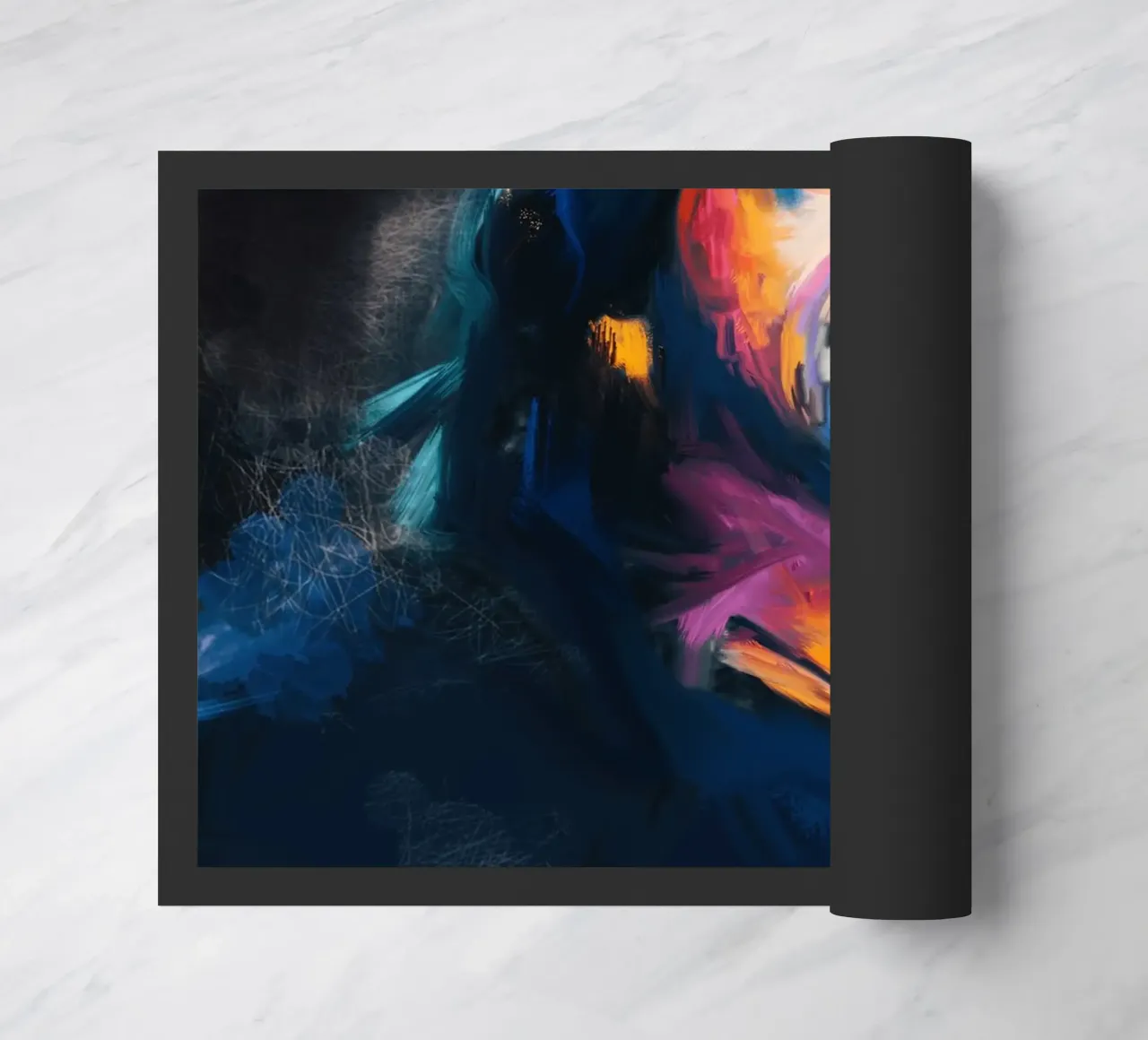 Dave Grohl abstract colorful pop art zerbino da Lembayung art