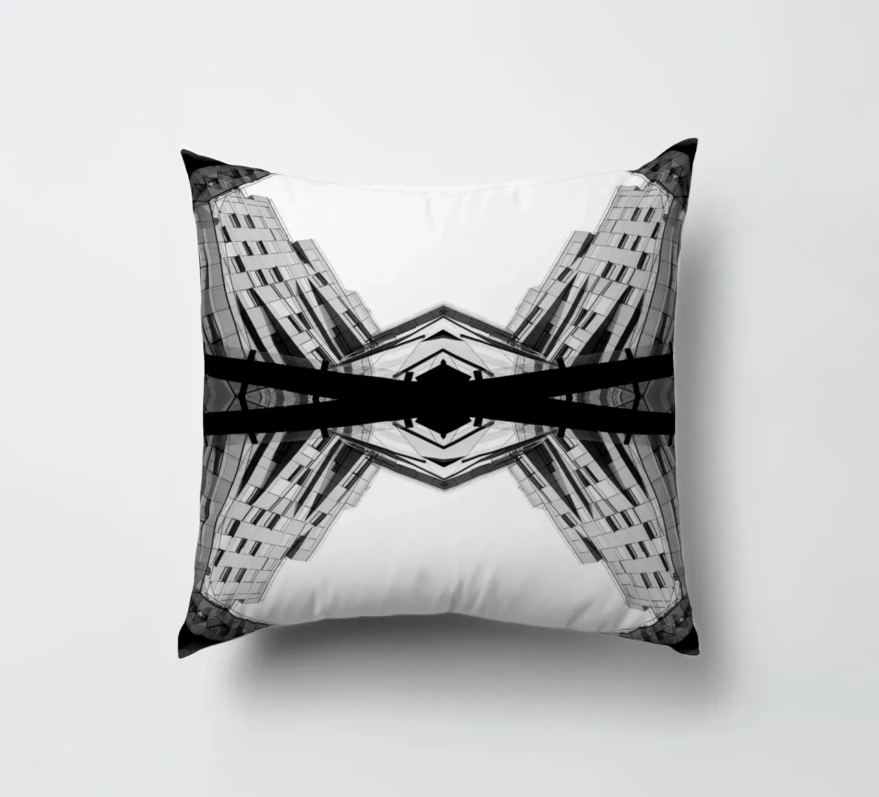 symmetry architecture decorative cushion by Earthly Visions