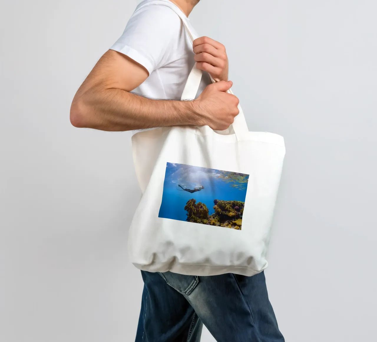 subacqueo sott'acqua borsa in juta da Earthly Visions