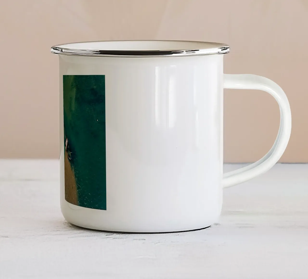 naufragio mare tazza in smalto da Earthly Visions