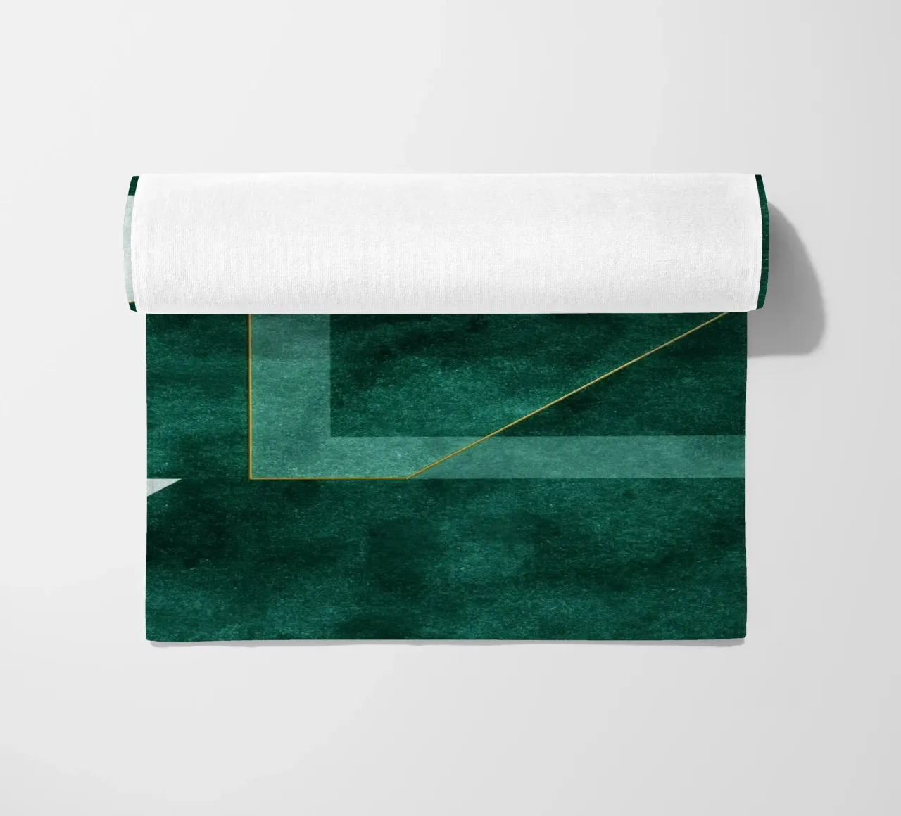 abstract geometric green art telo mare da vintageshop