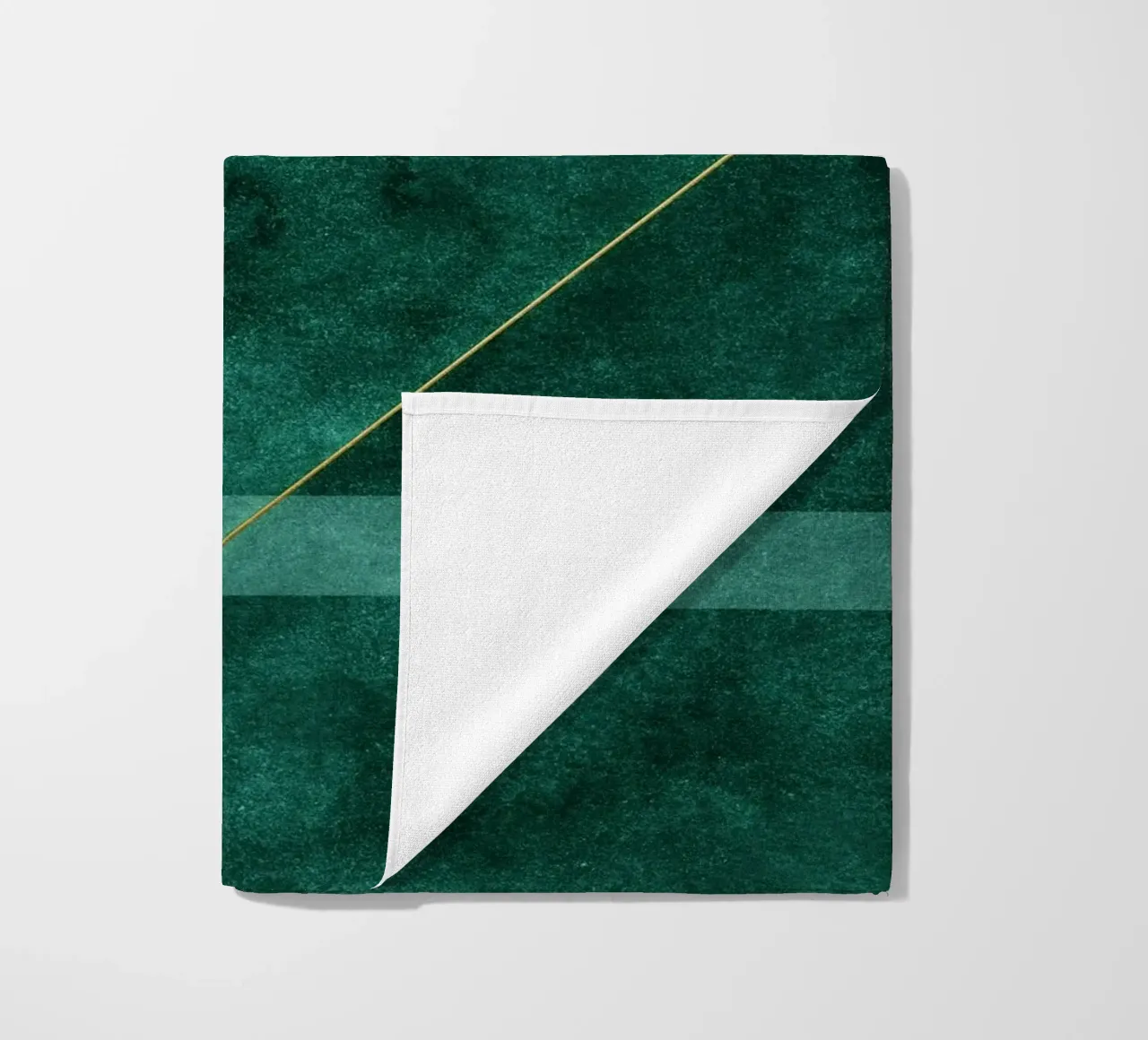 abstract geometric green art telo mare da vintageshop