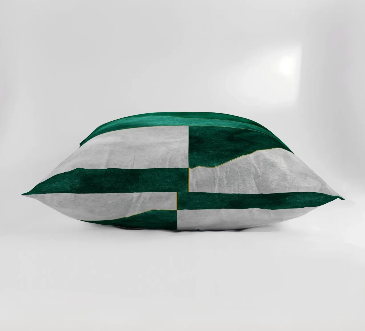 abstract geometric green art 1 cuscino da vintageshop