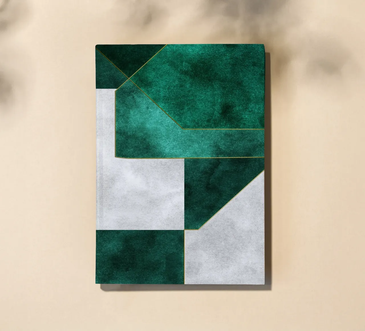 abstract geometric green art 1 notebook by vintageshop