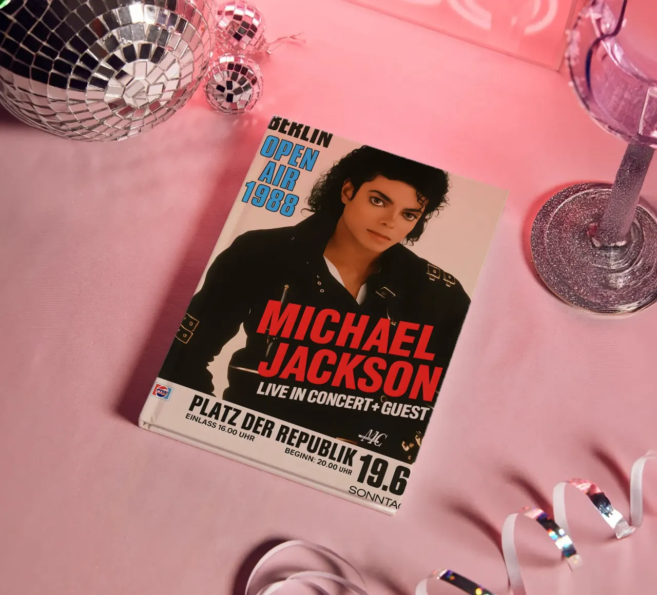 Michael Jackson Concert 1988 copy notebook by DGUnder