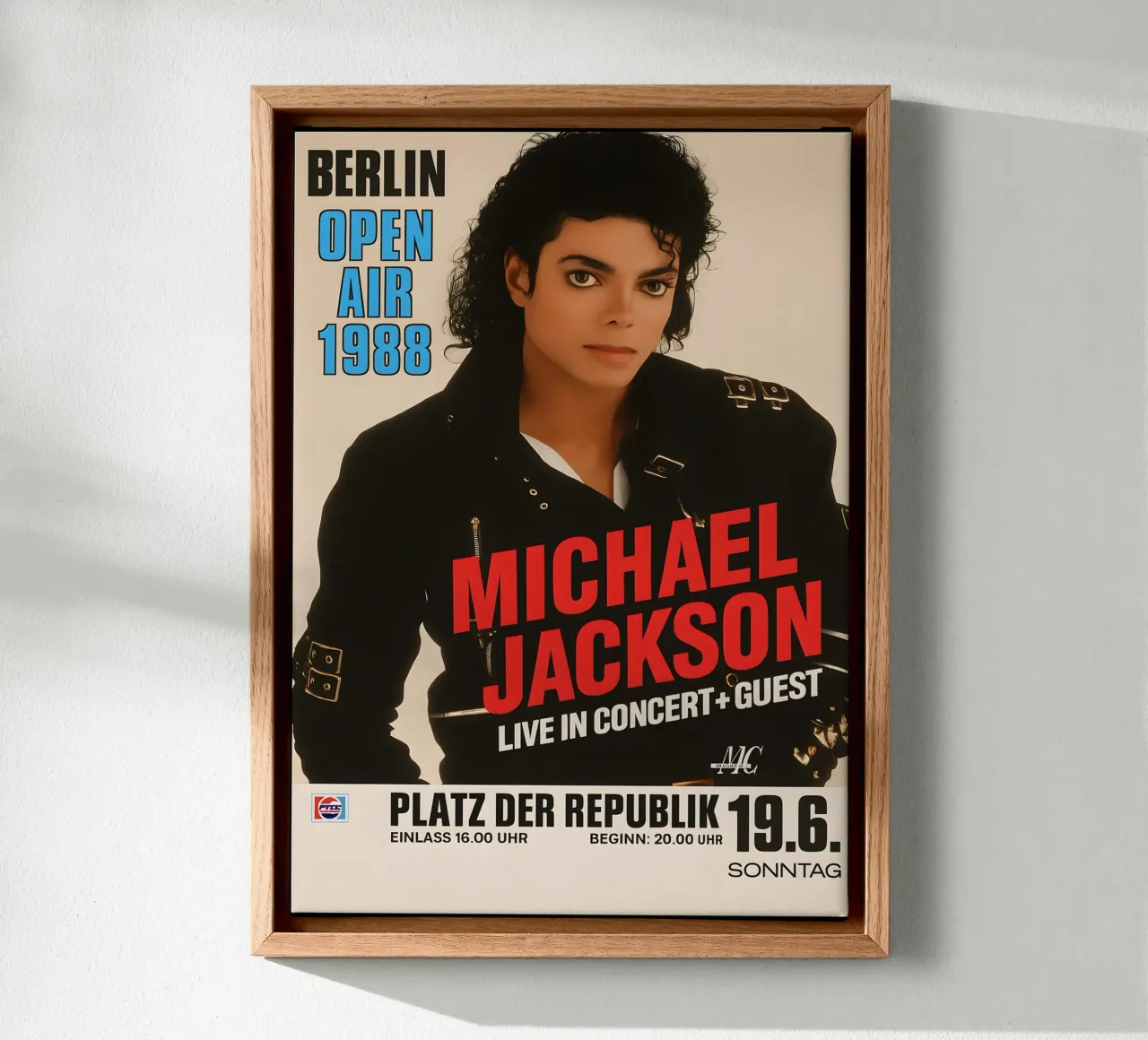 Michael Jackson Concert 1988 copy tela con Cornice a cassetta da DGUnder