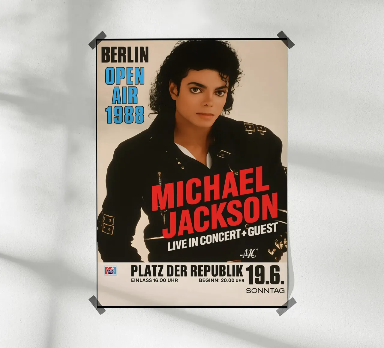 Michael Jackson Concert 1988 copy poster da DGUnder