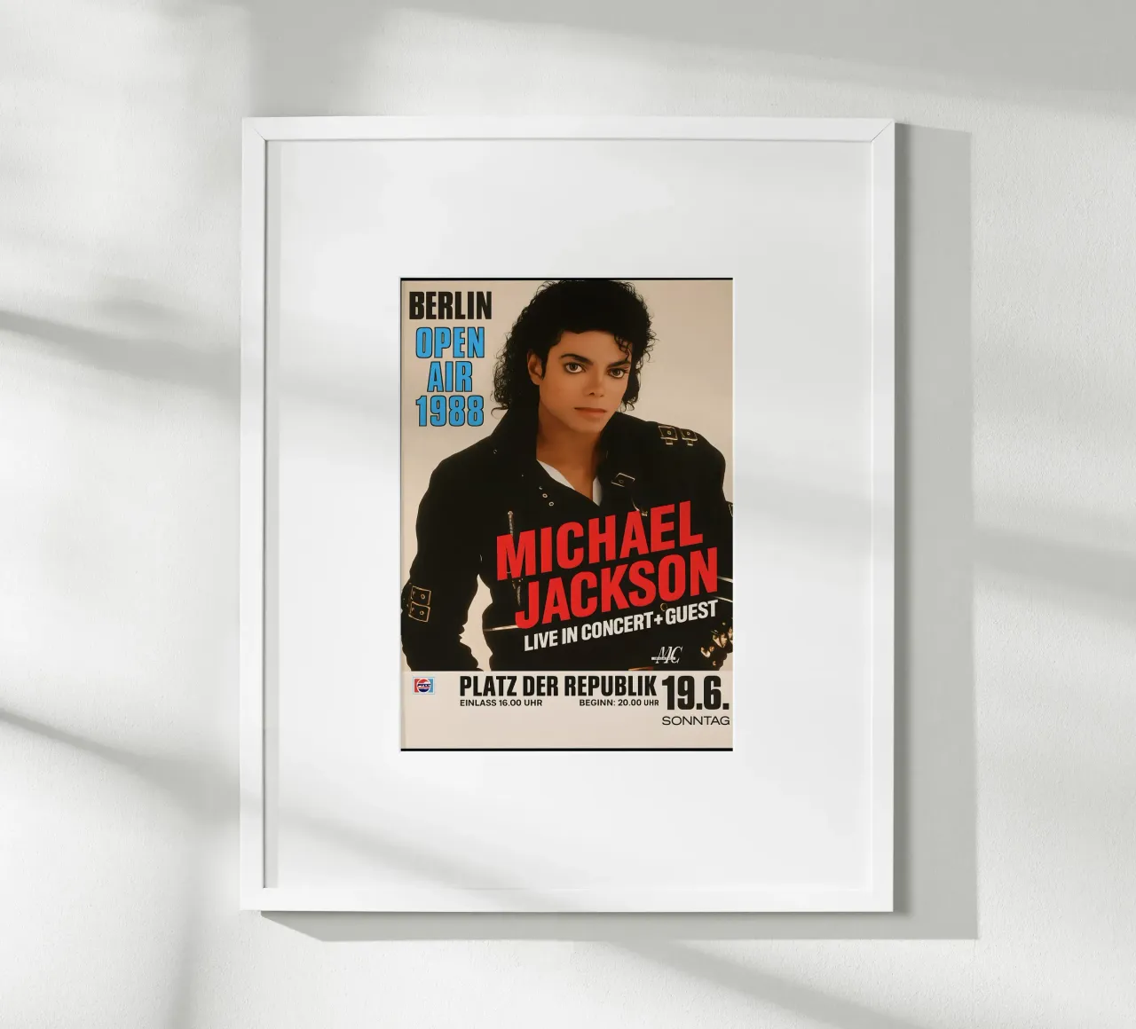 Michael Jackson Concert 1988 copy poster da DGUnder