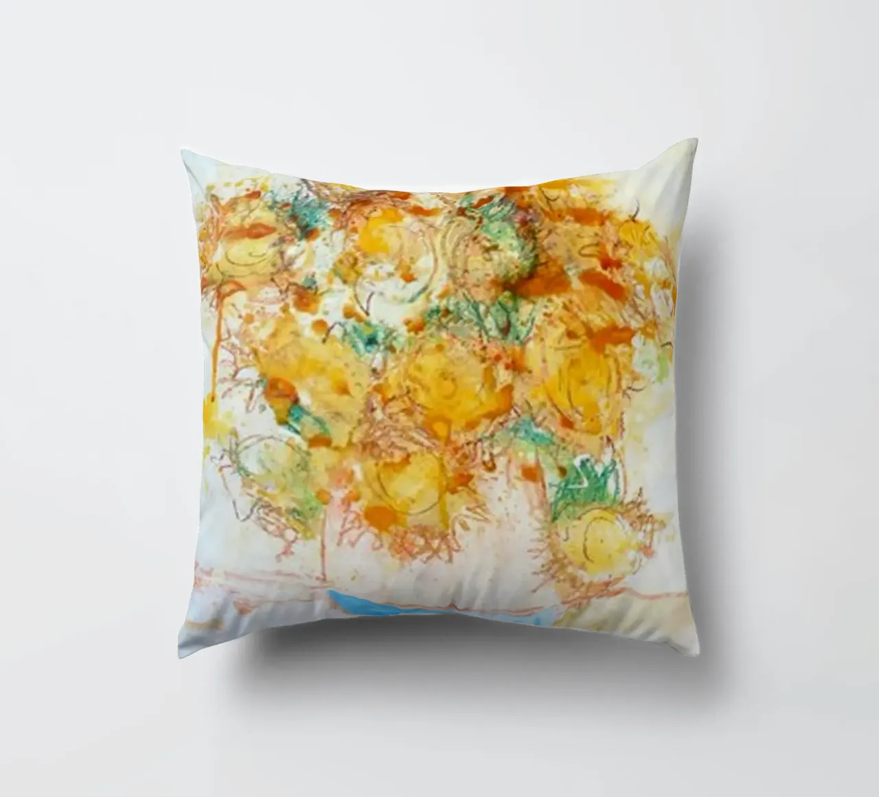 Sussurri di fiori d'oro cuscino da ValerieArt