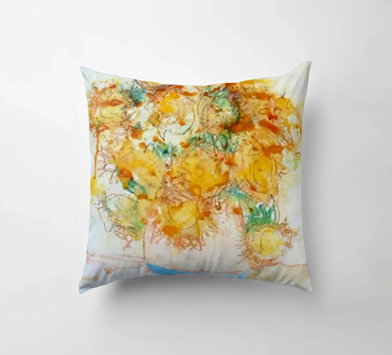 Sussurri di fiori d'oro cuscino da ValerieArt
